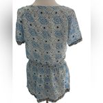 Lovers + Friends Anchored Down Mini Dress V Neck Watercolor Embroidered Medium Photo 6