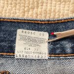Levi's Levi’s women’s 505 low rise straight vintage medium/dark wash jeans. Sz 8 Mis L. Photo 7