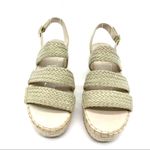 Caslon Womens 8 Ashton Espadrille Platform Sandal Gold Summer Beach Bohemian Photo 1