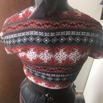 Tiger Mist Sophia Mincien x red & black tie front crop top Photo 1