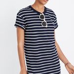 Madewell  Navy & White Tina Stripe Short Sleeve T-Shirt Dress NEW Photo 8