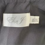 Eliza J Dark Gray and Rose Floral High Low Sleeveless Whimsigoth Formal Dress by  Photo 14