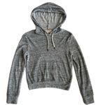 Alice + Olivia  Air‎ Women's Gray Rowen Cropped Hoodie Extra Small Photo 0