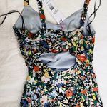 Parker New York NWT Melody Floral Print Back Cut Out Dress Sleeveless Hi Low New Photo 5