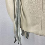 B-low the Belt Fiona Genuine Pebble Leather Off White Fringe Hobo Bag Photo 58