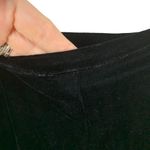 Silkland Stretch Velvet Slacks Dressy Pants Size 10 Black Elegant Zip Side Party Photo 4