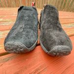 Merrell  Women’s Jungle Moc Slip On Loafers 7 Black Suede OrthoLite Comfort Photo 7