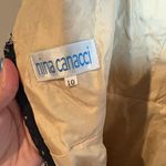 Nina Canacci nude and black lacy plunge neck formal dress 9140 Size 10 Photo 5