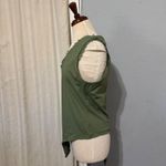 Pinkm Style Olive Green Lace Trim V Neck Sleeveless Lined Stretchy Bodysuit XXL Photo 3