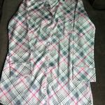 Victoria's Secret  Pink and Gray Plaid Blouse Photo 0