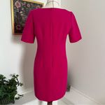 Ann Taylor Pink Shift Boxy Dress Darted Front Zippers Career Barbie Cocktail 6P Photo 4