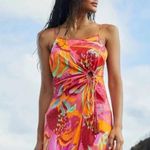 Farm Rio NEW  Tropical Print Midi Maxi Dress Cutout Sleeveless Size Small $225 Photo 0