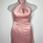 superdown Samira Mini Dress Size Small S Pink Satin Photo 1