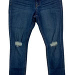 Parker Jeans Womens Size 7 Stretch Mid Rise Distressed Medium Wash Denim Skinny Blue Photo 0