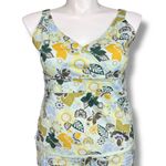 Aventura Clothing Womens Tank Top Skirt Matching Set Floral Print Size 14 Large Green Photo 1
