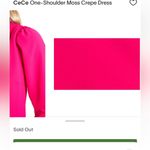 CeCe NWOT Pink  One Shoulder Dress - Size 10 Photo 1