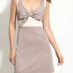 See By Chloe See by‎ Chloe Ivory Taupe Bow Dress Size 4 Photo 0