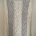 Anthropologie Sleeping on Snow M Cable Knit Pullover Sweater Gray Ivory $168 Photo 8