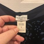 Finesse Vintage 90s Y2K Womens Tank Dress‎ Sz Small Navy Velvet Bling USA Blue Photo 4