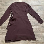 Frank And Oak  The Wrap belted mini dress, brown. Women’s size XS NWT Photo 10