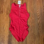 ANDIE  Swim The Malibu One Piece Swimsuit Cherry‎ Red size L NWT Photo 1