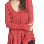 We The Free  People Malibu Thermal Long Sleeve Top Size M Photo 0