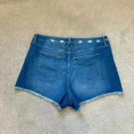 Good American high rise ripped jean shorts in size 22 Photo 1