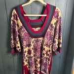 Free People  Multicolor Patterned Belted Sweater | Size Medium Photo 0