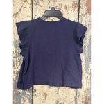 Rails  Miley Top in Admiral Blue, size Medium cropped ruffle sleeve Photo 2