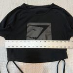 Gymshark large blackout black Friday wrap waist tie crop top TLS1 2733 Photo 2