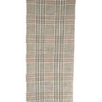 Italy Design Plaid Scarf Cashmere Feel Viscose Fringe Brown Grey Gray Photo 0