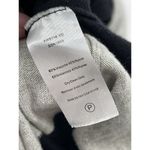 ATM Rugby Stripe Sweater Dress 3/4 Sleeve Black Heather Gray Knee Length Size S Photo 6