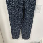 Banana Republic  Blue White Spotted Ruffled Wide Leg Jumpsuit Womens 6 Sleeveless Photo 10