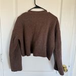 Reformation Trieste Boxy Merino Wool Cardigan In Cocoa Photo 3