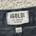 AGOLDE Riley High Rise Straight Crop Jeans Unseen Dark Blue Preppy Women 27 x 26 Photo 3