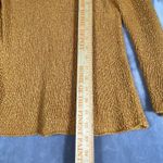 Eileen Fisher ‎ Italian Yarn V-Neck Sweater Small Petite Fall Yellow Linen Blend Photo 4