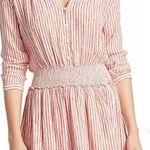 Rails  Women's Jasmine Smocked Linen Mini Dress in Belmont Stripe Size XL NWT Photo 0