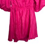 Showpo AMALIE THE LABEL . HAMYYA LINEN TIE BACK PUFF SLEEVE MINI LINEN DRESS 16 Photo 5