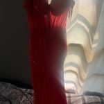 Red elegant prom dress Size 2 Photo 3