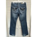 SEVEN 7 Denim Med Wash Denim Jeans Stitching Studs Size 30 Low Rise Photo 3