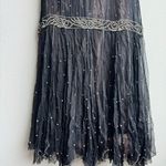 Vintage Art Deco Flapper Gatsy Sequin Jewel Black Silk Party Mini Flapper Dress Photo 1