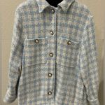 ZARA HOUNDSTOOTH TEXTURED OVERSHIRT, size M Photo 1