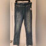 Free People  We The Free Mid Rise Double Dutch Slit Skinny Blue Jean Size Medium Photo 1