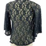 Pout Sexy Black Floral Lace Top Open Front Lingerie Small Photo 3