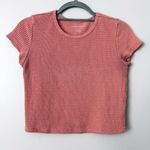American Eagle Pink Waffle Knit Short Sleeve Baby Tee Size Small Photo 1