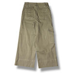 Spanx  Stretch Twill Cargo Cropped Wide Leg Pant Tuscan Olive Green Medium HR EUC Photo 3