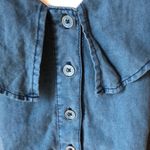 Free People Amber Ruffle Top Blue Photo 5