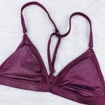 PINK - Victoria's Secret  Unlined Bralette  Racerback Red Glitter Photo 1
