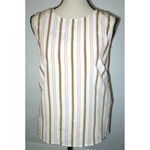 NWT $278 Worth New York Womens 4 Blouse Top Designer Silk Pink Brown White Work Photo 1