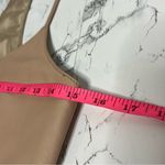 Karina Grimaldi  leather camisole tank top tan Sz XS Photo 3